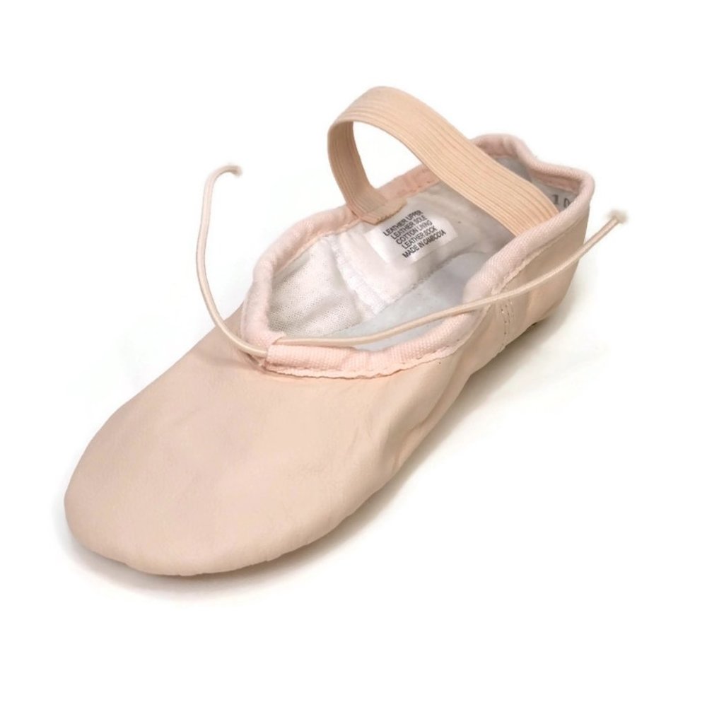 Bloch Dance Ballet Shoes Youth Size 10A Dansoft Leather Full Sole Pink S0205G